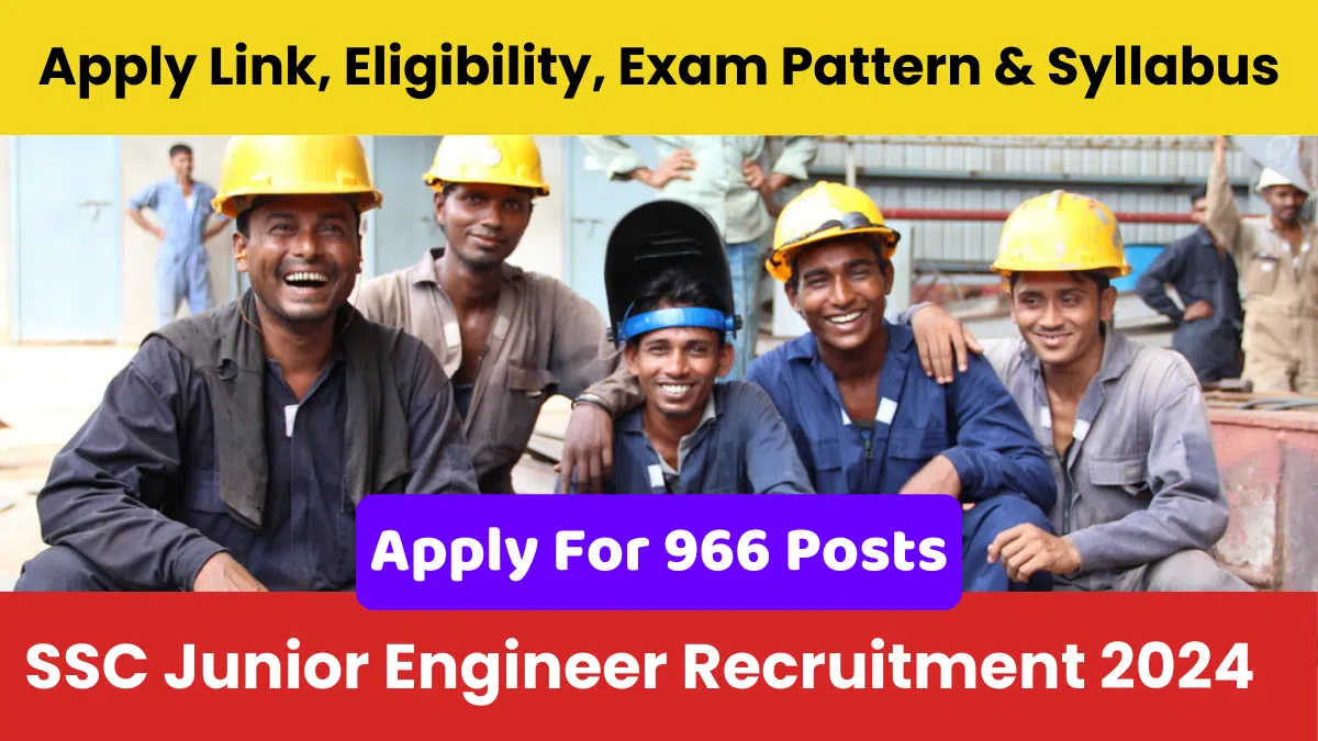 SSC Junior Engineer JE Recruitment 2024